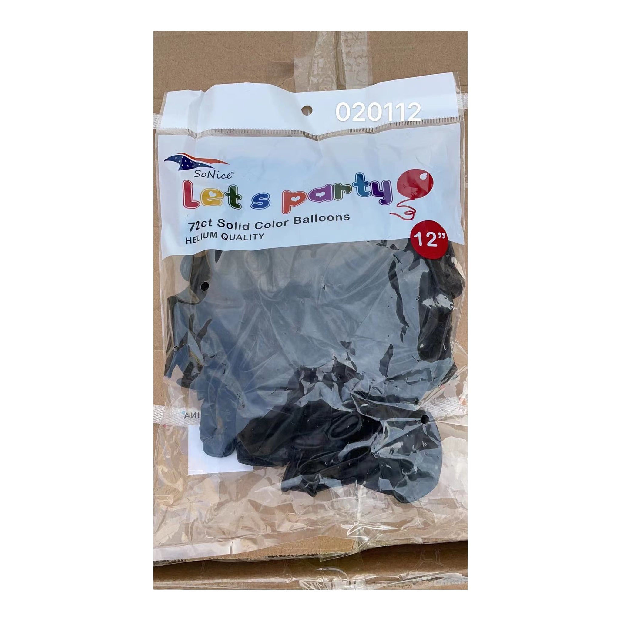 Balloon Black 72 ct ,